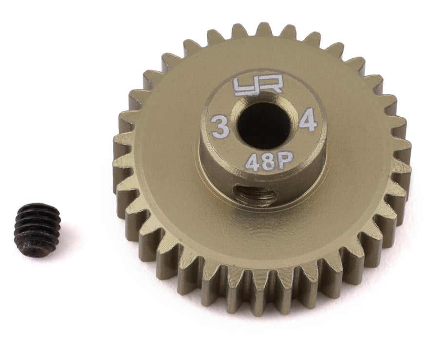 Yeah Racing 48P Hard Coated Aluminum Pinion Gear (34T)