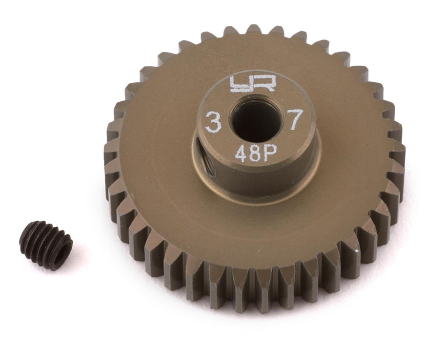 Yeah Racing 48P Hard Coated Aluminum Pinion Gear (37T)