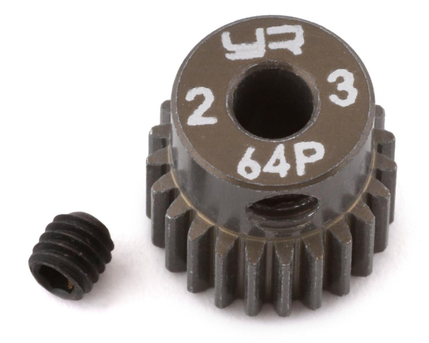 Yeah Racing 64P Hard Coated Aluminum Pinion Gear (23T)