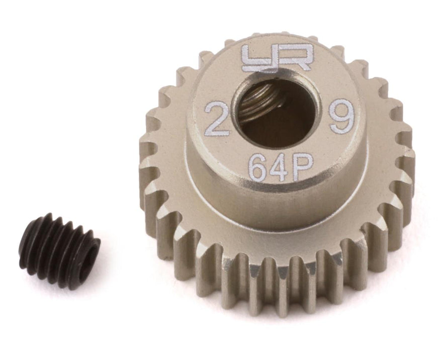 Yeah Racing 64P Hard Coated Aluminum Pinion Gear (29T)