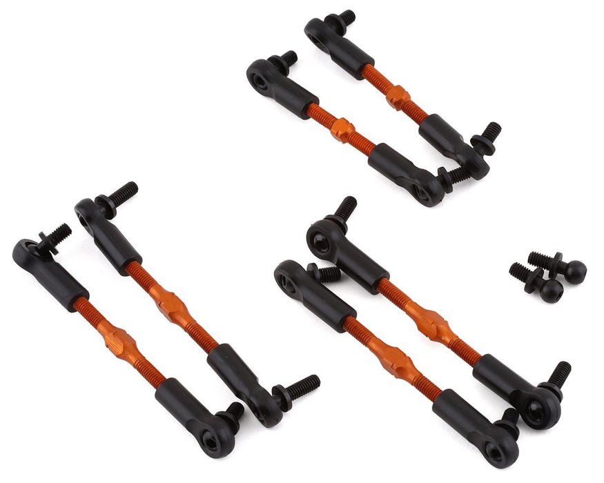 Yeah Racing HPI RS4 Jeu de liaisons en aluminium (Orange) (6)