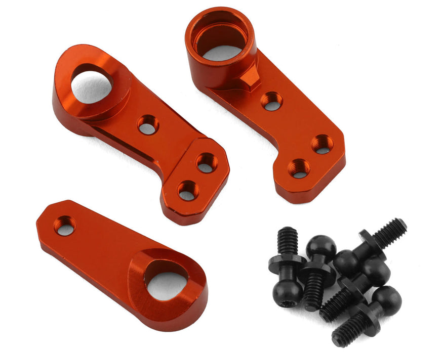 Yeah Racing Ensemble de bras de direction en aluminium HPI Sprint 2 (orange) (roulement à billes)