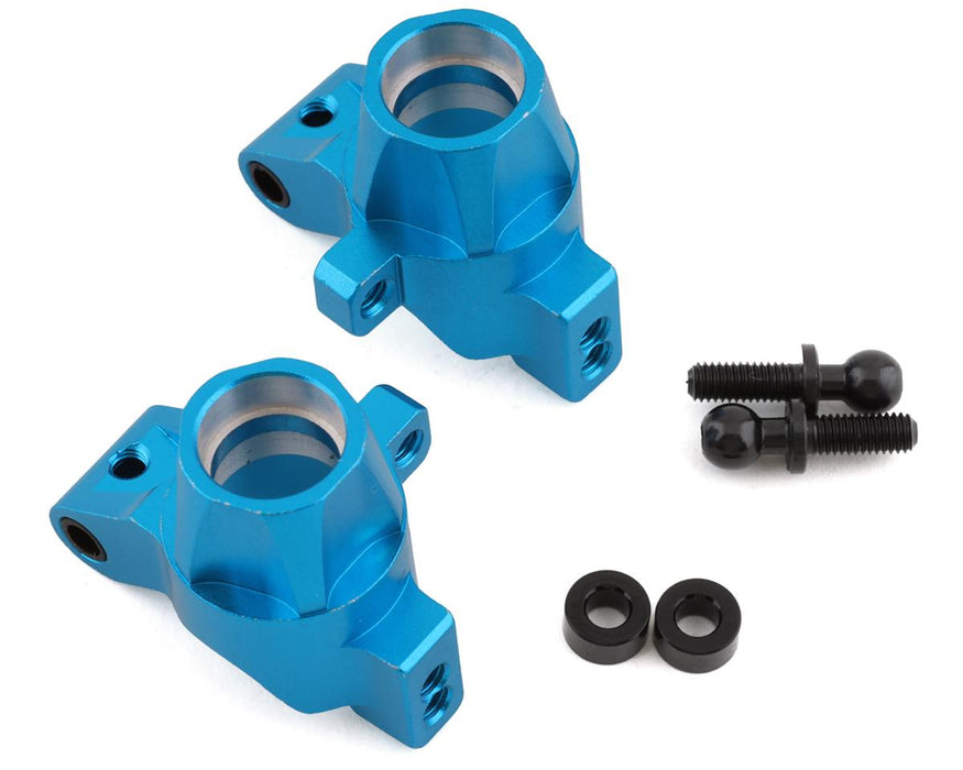 Yeah Racing Tamiya TT-02 Aluminum RWD Rear Hubs (Blue) (2)