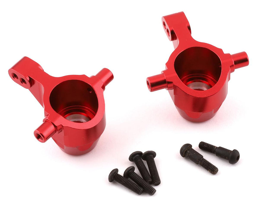 Yeah Racing Tamiya TT-01 Jointures avant en aluminium (rouge) (2)