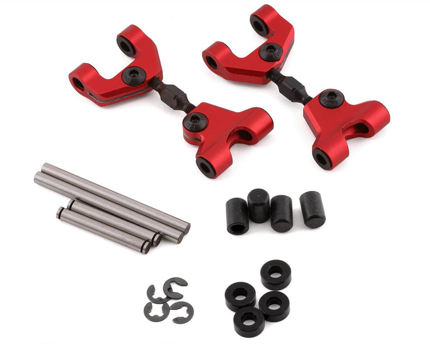 Yeah Racing Tamiya TT-01/TT-01E Aluminum Rear Upper Suspension Arms (Red) (2)