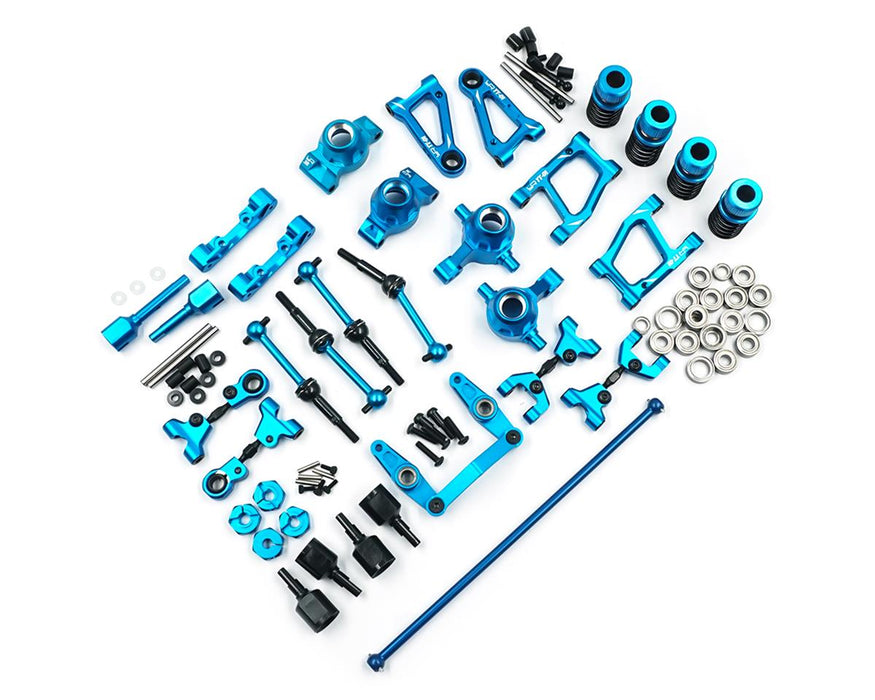 Yeah Racing Tamiya TT-01/TT-01E Kit de conversion de performance en aluminium (bleu)