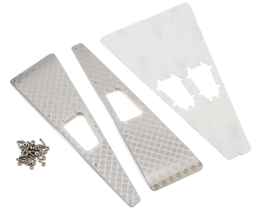 Yeah Racing Stainless Steel Diamond Plate Front Hood Panels for Traxxas TRX-4