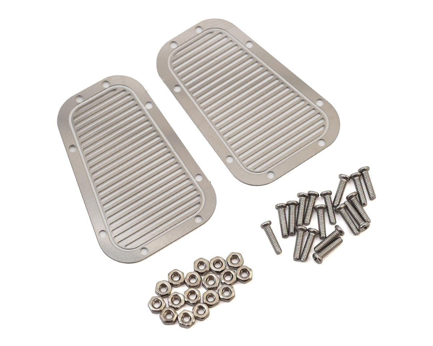 Yeah Racing Stainless Steel Front Hood Vent Plate for Traxxas TRX-4