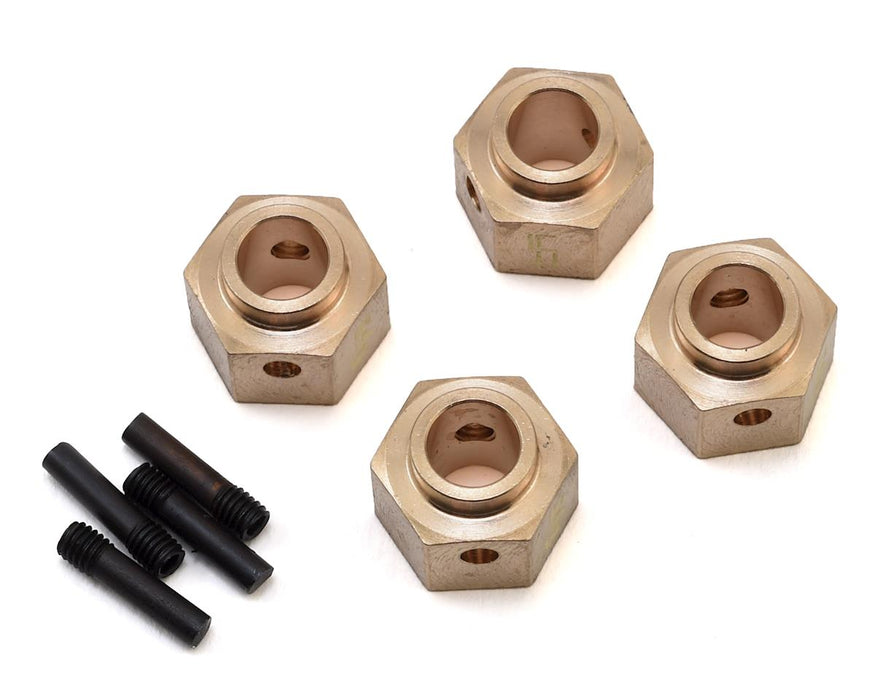 Yeah Racing Brass Hex Adapter for Traxxas TRX-4 w/8mm Offset (4) (6.75g)