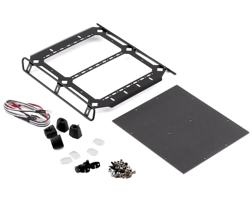 Yeah Racing Aluminum & Carbon Roof Rack for Traxxas TRX-6 Mercedes Benz (Black)