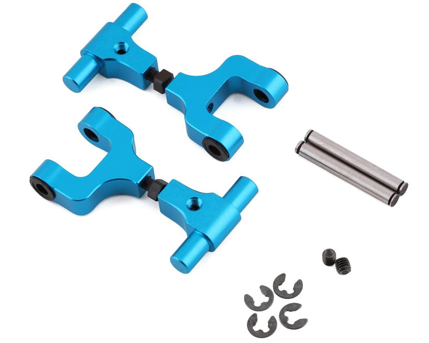 Yeah Racing Tamiya TT-02 Aluminum Rear Upper Suspension Arms (Blue) (2)