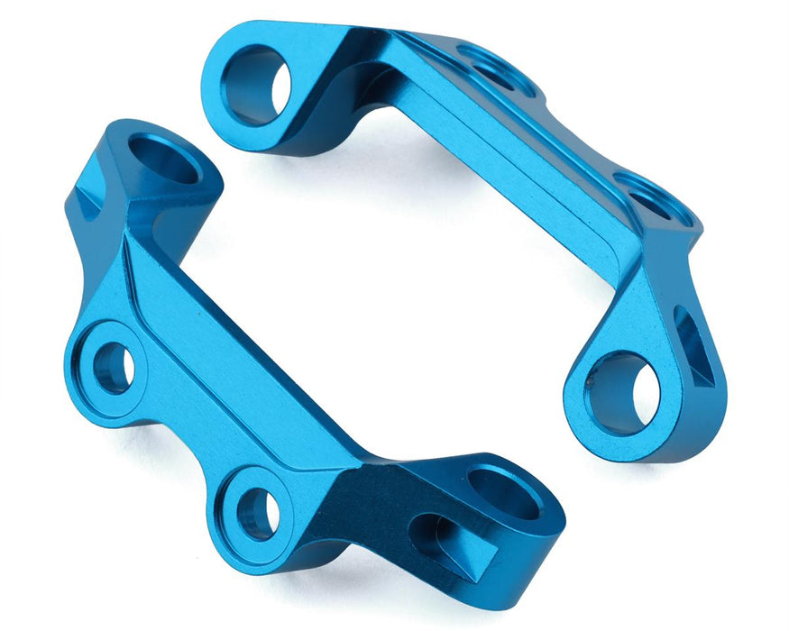 Yeah Racing Tamiya TT-02 Supports de bras de suspension supérieurs en aluminium (bleu) (2)