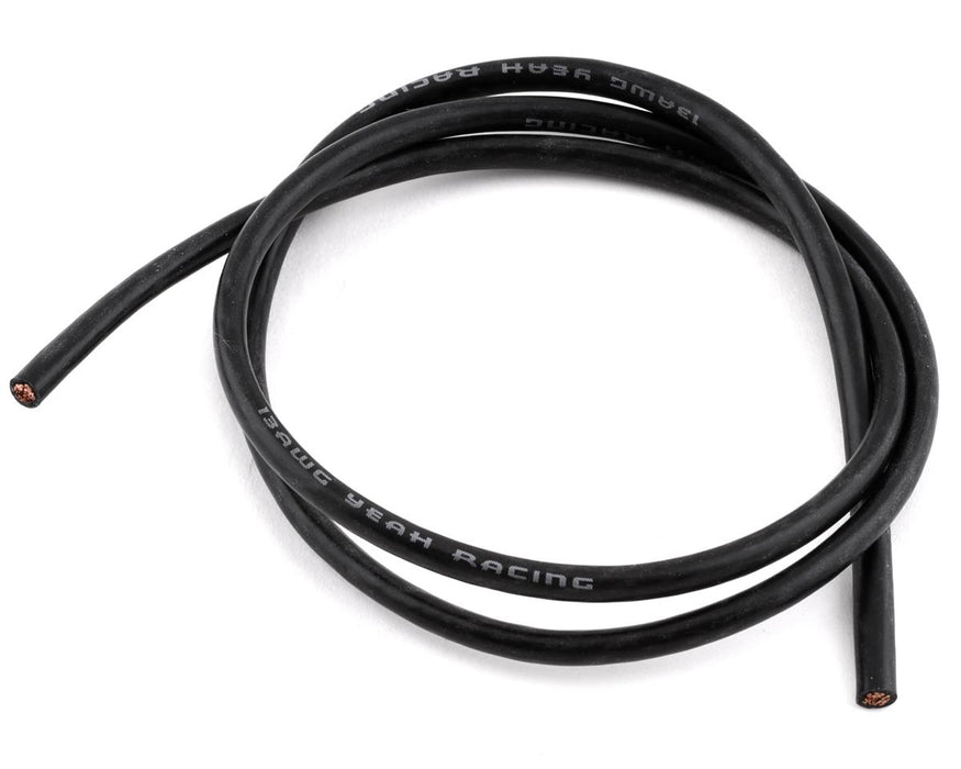 Fil de silicone Yeah Racing 13AWG (noir) (1,96')