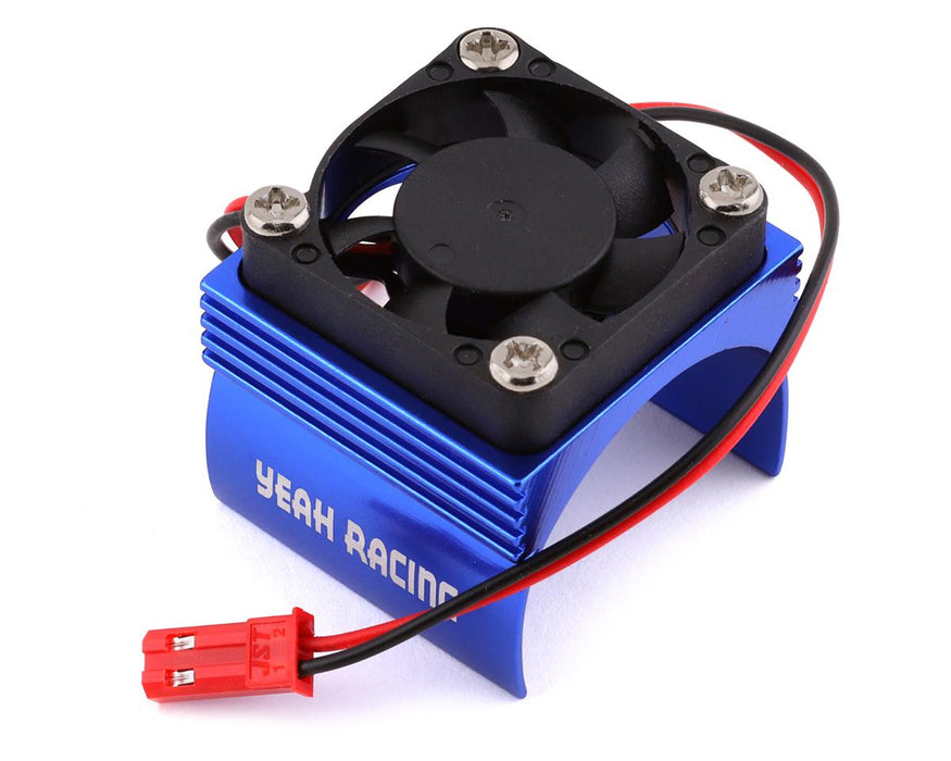 Yeah Racing Dissipateur thermique pour moteur en aluminium de taille 540 avec ventilateur de refroidissement (bleu)