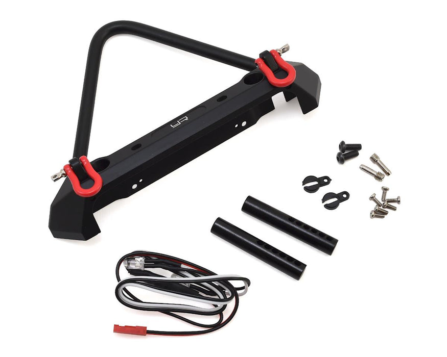 Yeah Racing Aluminum Front Stinger Bumper w/LED Light (Black)