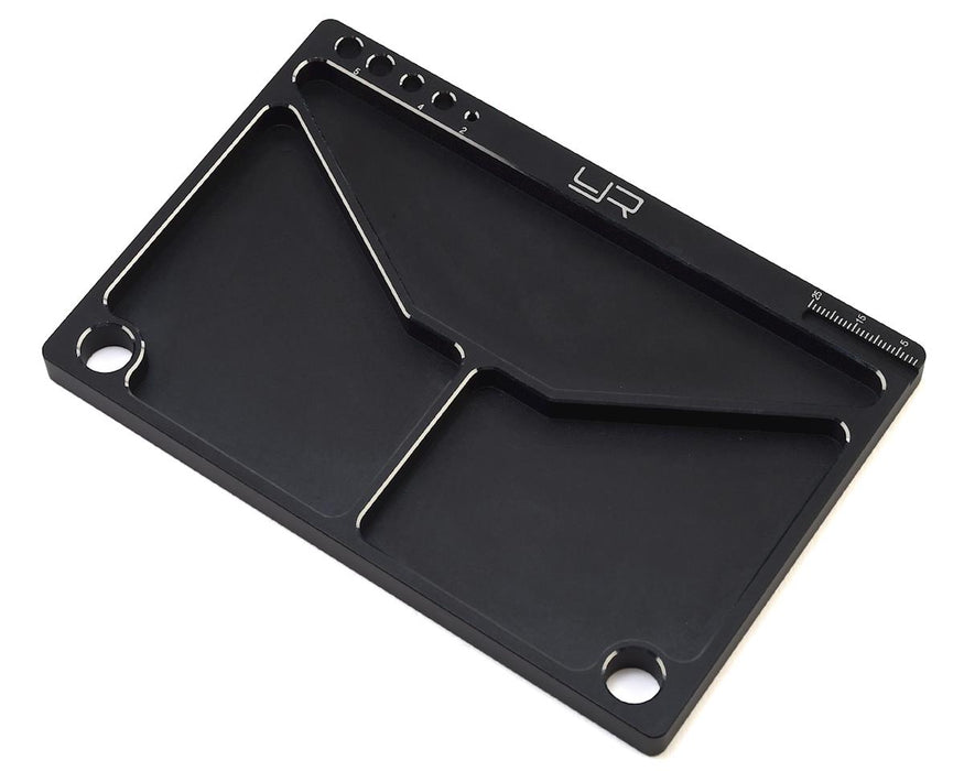 Yeah Racing Aluminum Parts Tray (Black) (145x95x5mm)