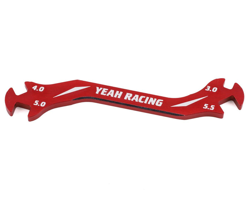 Yeah Racing Aluminum Turnbuckle Wrench (Red) (3, 4, 5, 5.5mm)