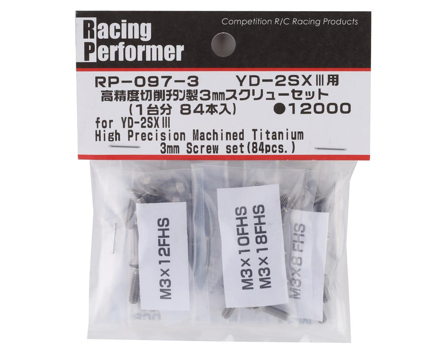 Yokomo YD-2SXIII Racing Performer Titanium 3mm Screw Set