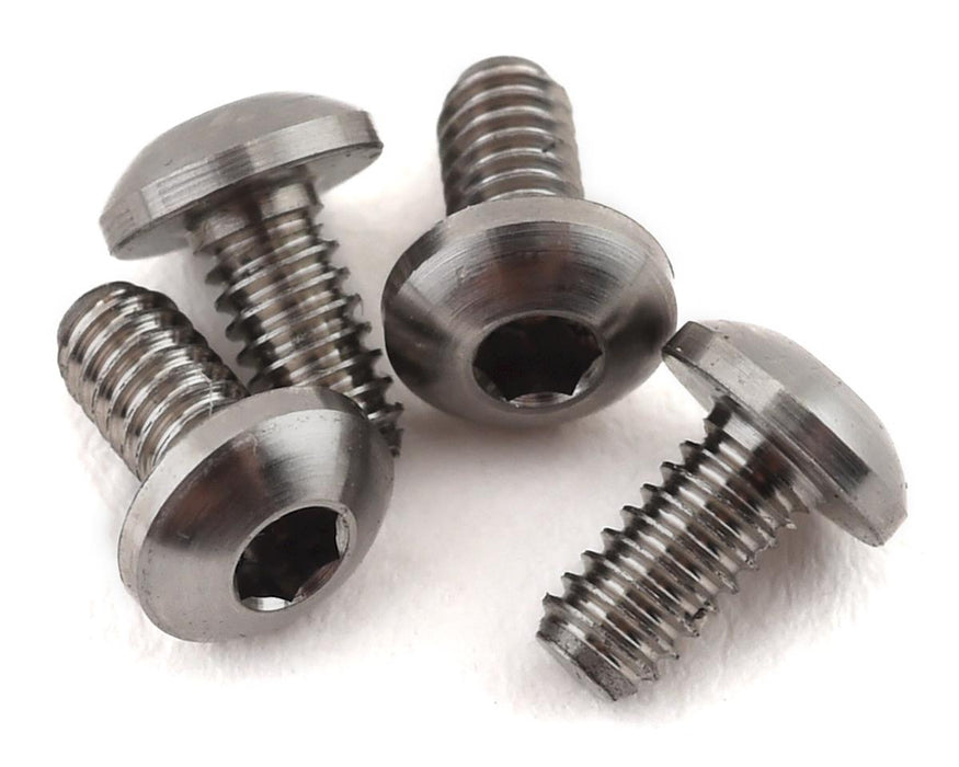 Yokomo 2x4mm High Precision Titanium Button Head Screw (4)