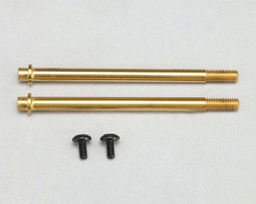 Yokomo YZ-2DTM3/CAL3 "X30" Short Rear Shock Shafts (2) (Titanium Coated)