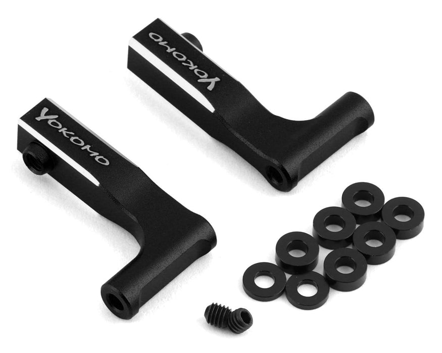 Yokomo YD-2 Aluminum Front Upper L-Arm Kit (Black)