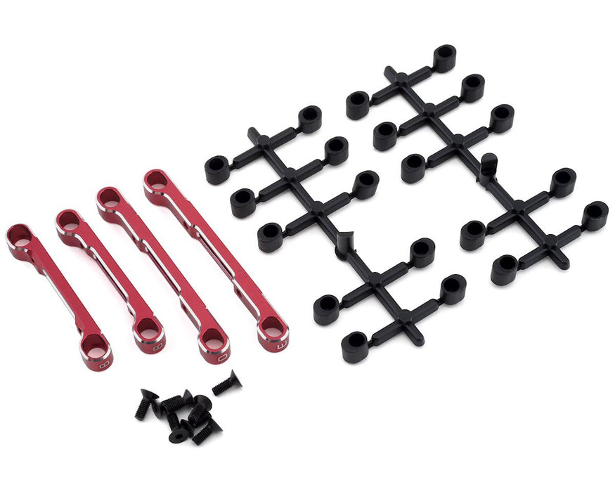 Ensemble de supports de suspension réglables Yokomo YD-2 (rouge)