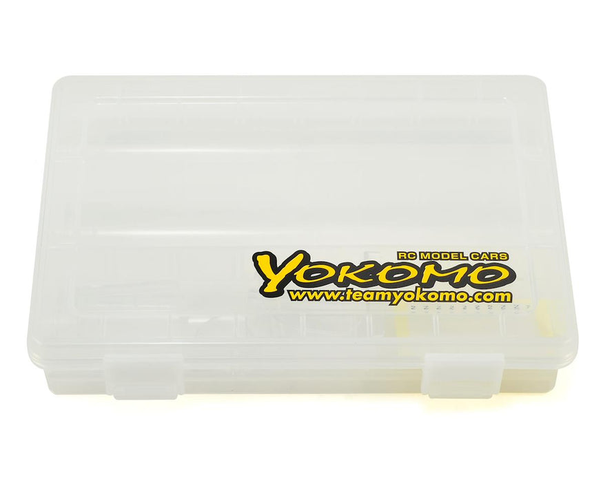 Mallette de transport pour pièces et vis en plastique Yokomo (145x207x40mm)