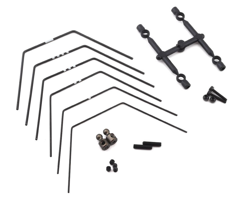 Ensemble de barres stabilisatrices arrière LD Yokomo YZ-2 DTM 3/CA L3 (6)