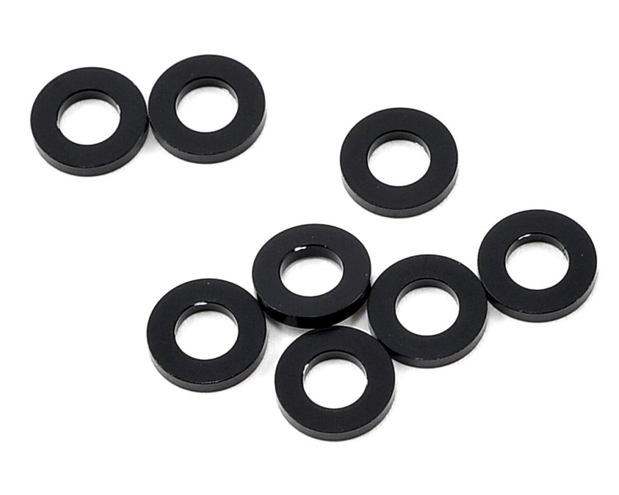 Yokomo 3x6x1.0mm Aluminum Shim (Black) (8)