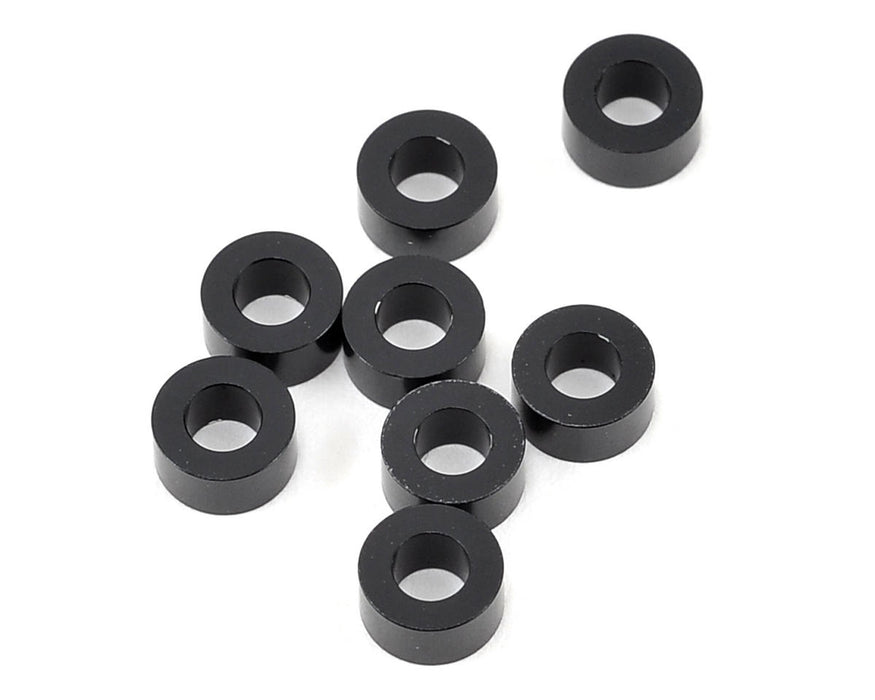 Yokomo 3x6x3.0mm Aluminum Shim (Black) (8)