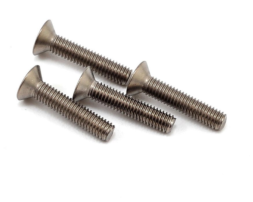 Yokomo 3x15mm Titanium Flat Head Screw (4)