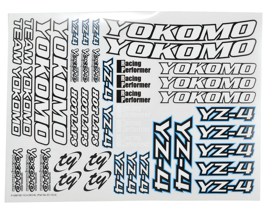 Feuille de décalcomanie Yokomo YZ-4